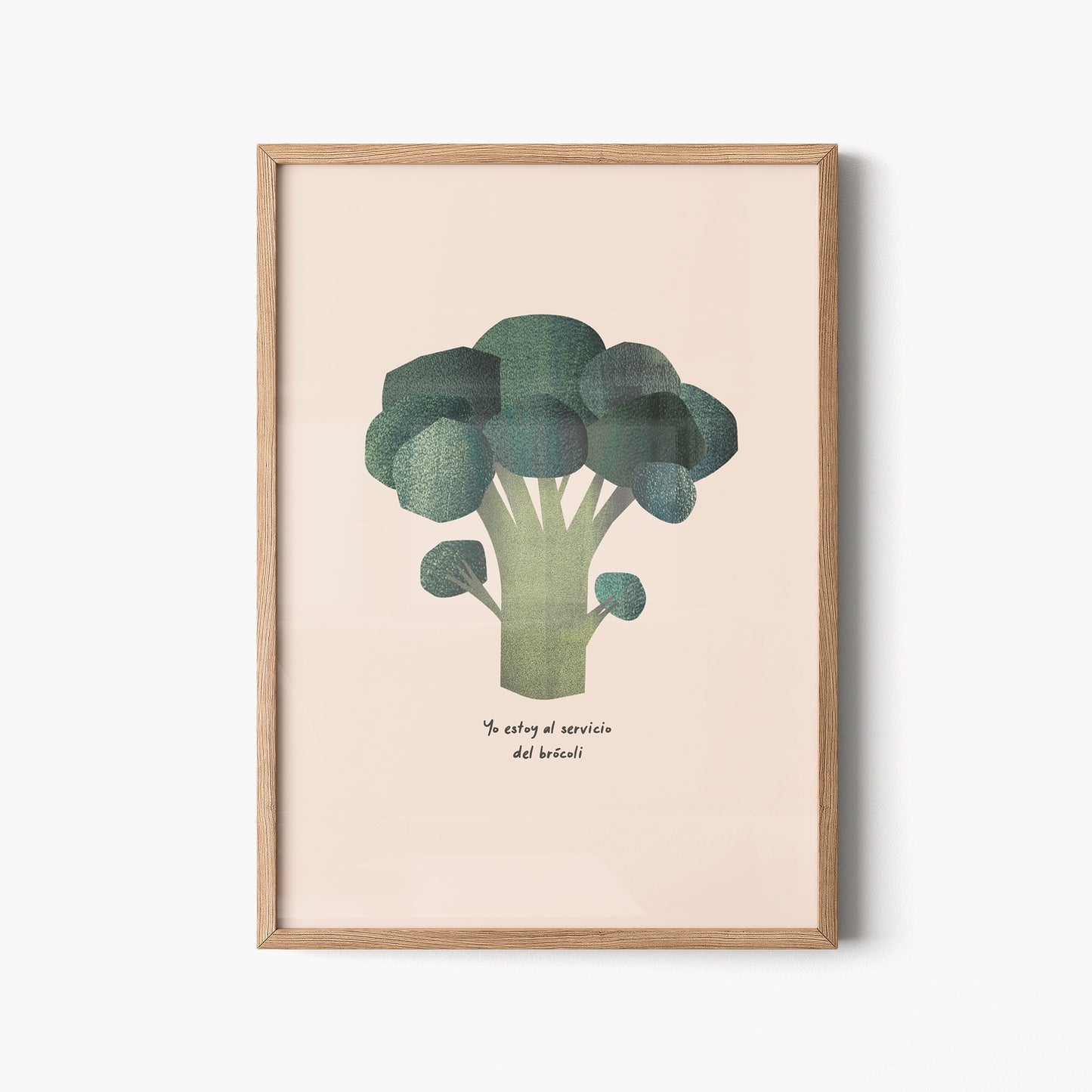 Estoy al servicio del brócoli. Póster.