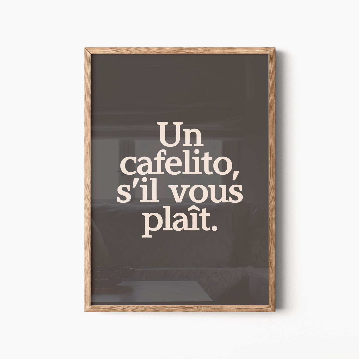 Café, s’il vous plaît. Póster.