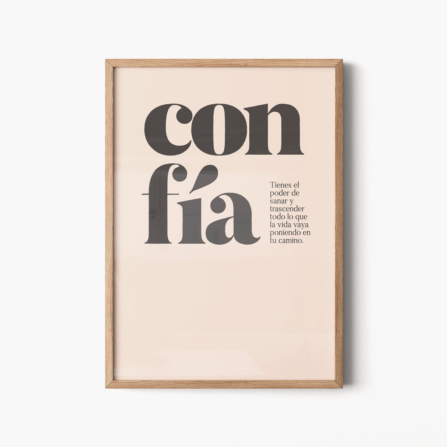 Confía. Póster.