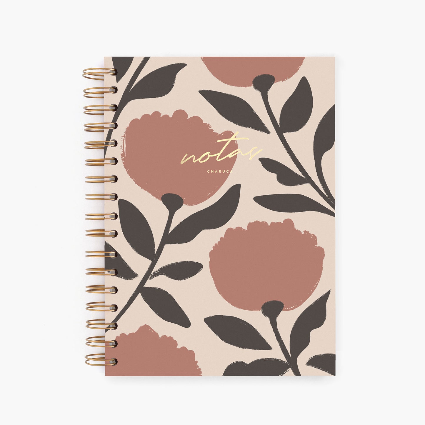 Cuaderno mediano. Vintage flowers.