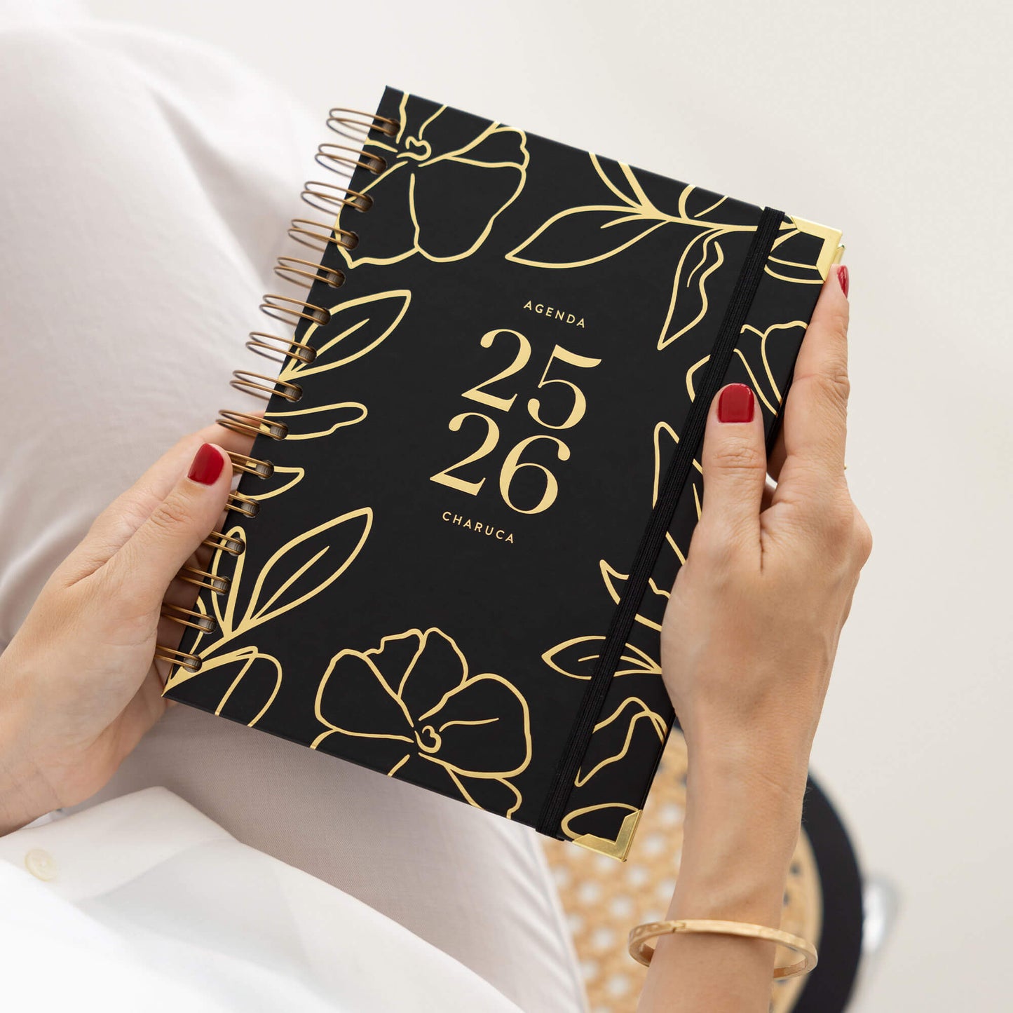 Agenda diaria 25-26. Black. Mediana.