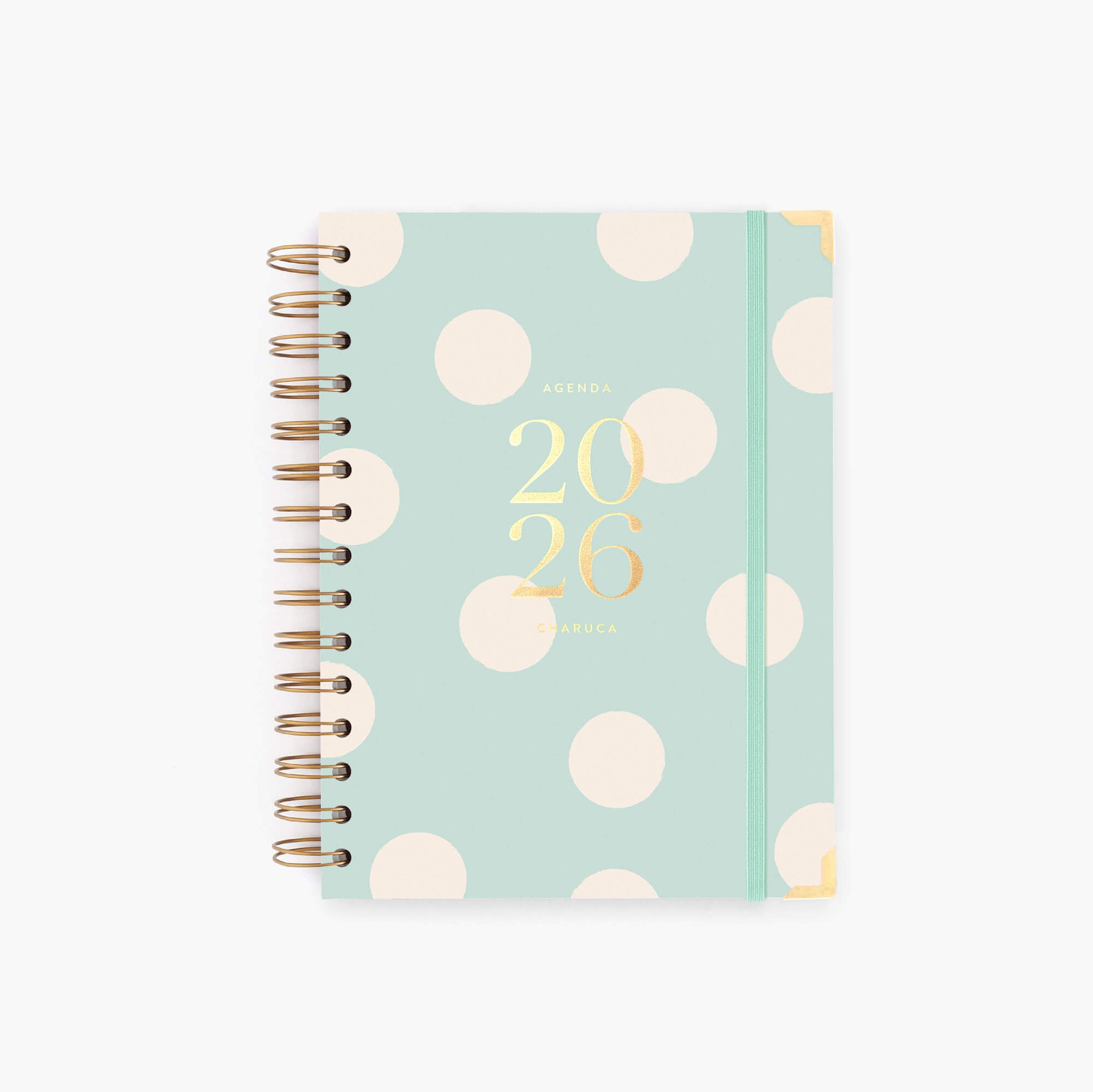 Agenda semanal 2026. Mint. Mediana.