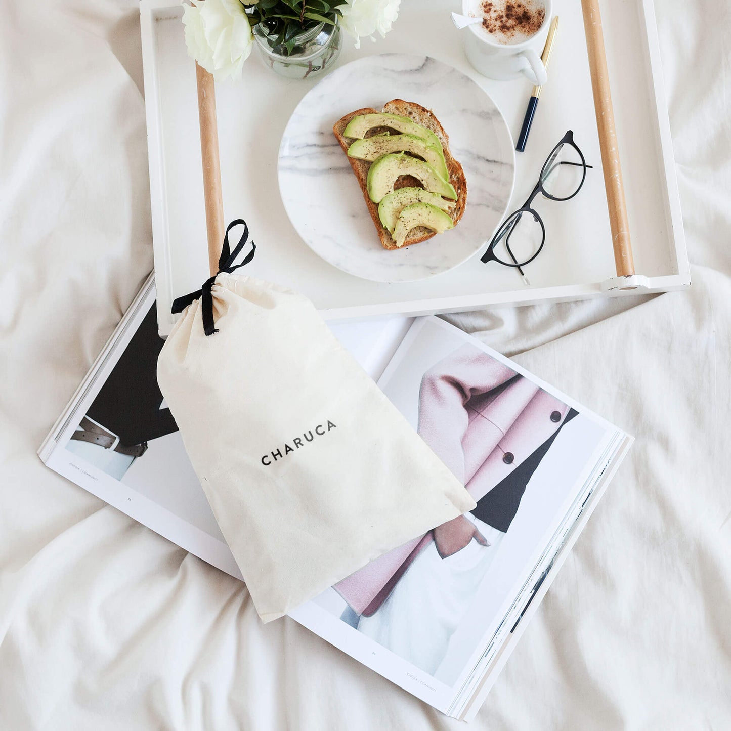 Bolsa de tela mediana. Charuca.