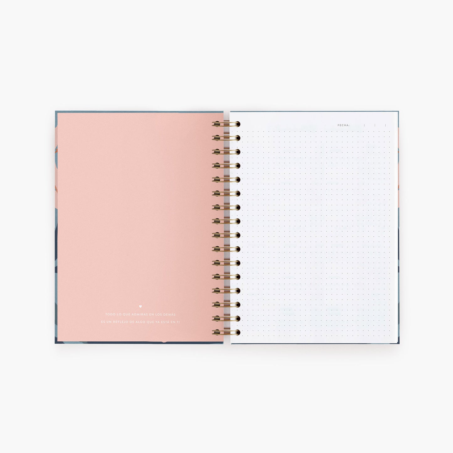 Cuaderno mediano. Blue bloom.