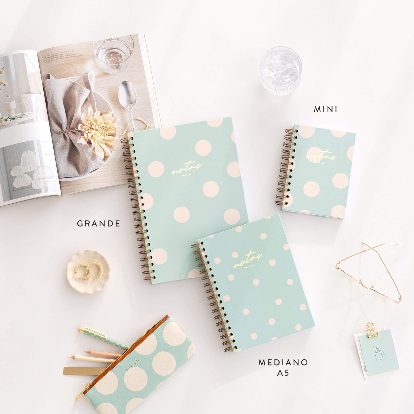 Cuaderno mini. Mint.