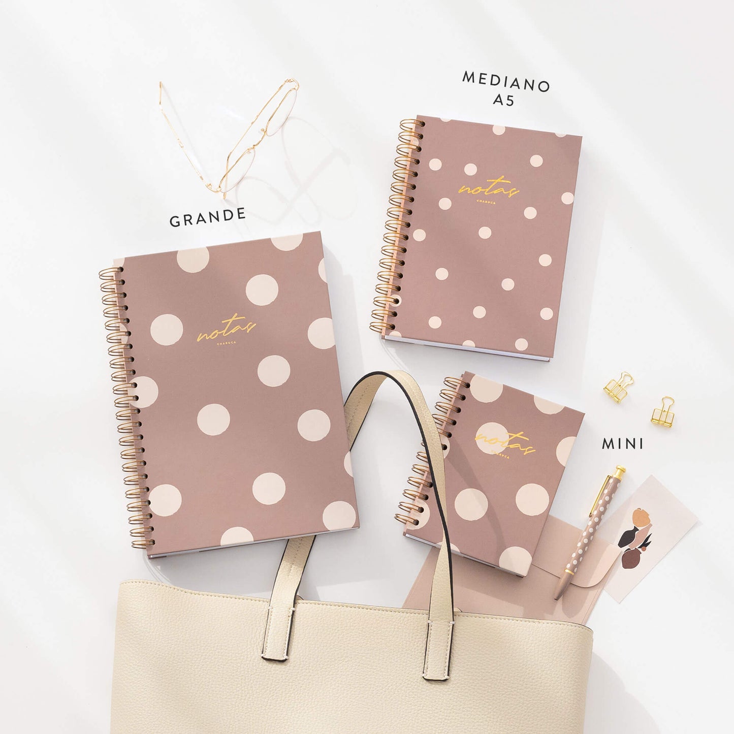 Cuaderno mini. Mocca.