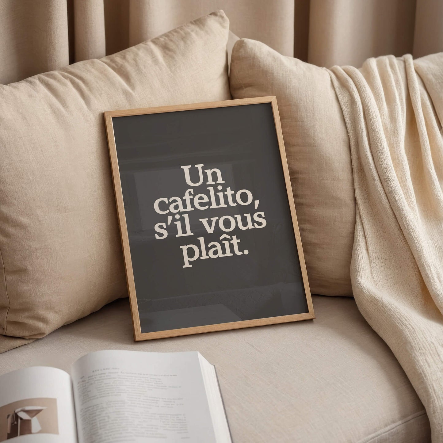 Café, s’il vous plaît. Póster.