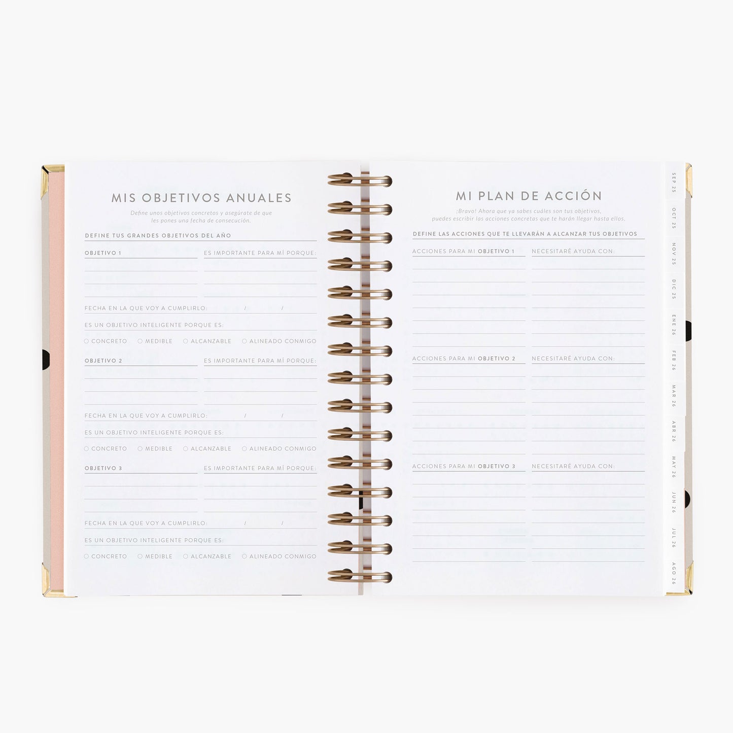 Agenda diaria 25-26. Minimal. Mediana.