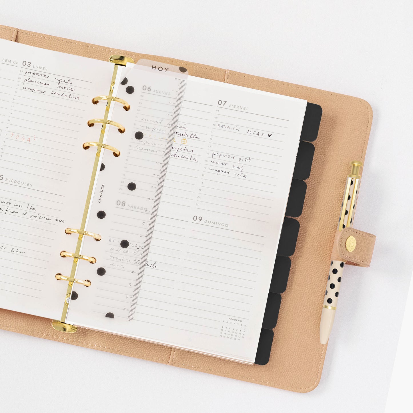 Planner personal A5. Mocca.