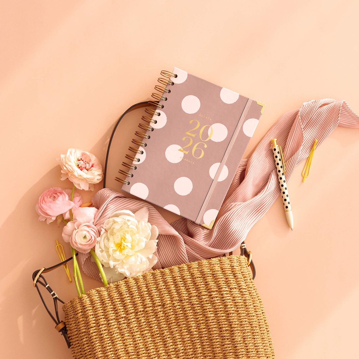 Agenda semanal 2026. Mocca. Mediana.