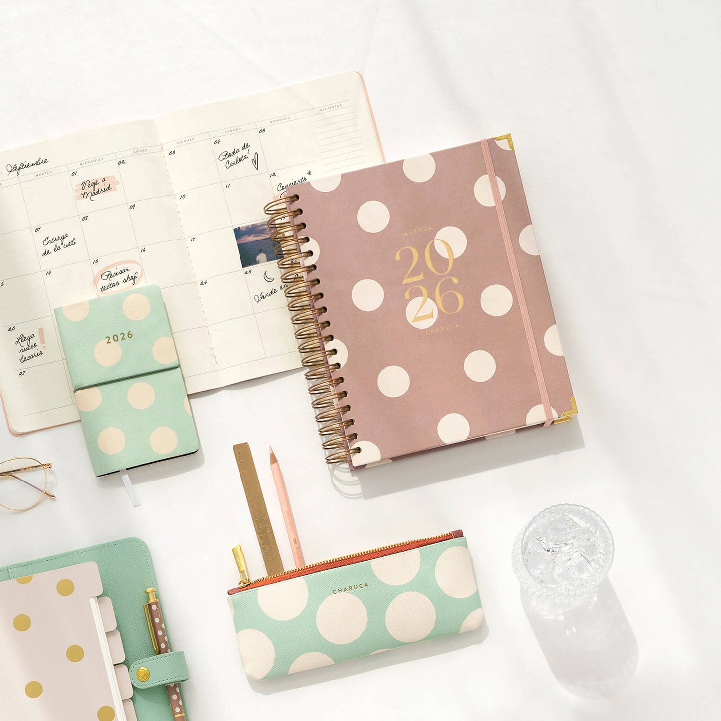 Agenda diaria 2026. Mocca. Grande.