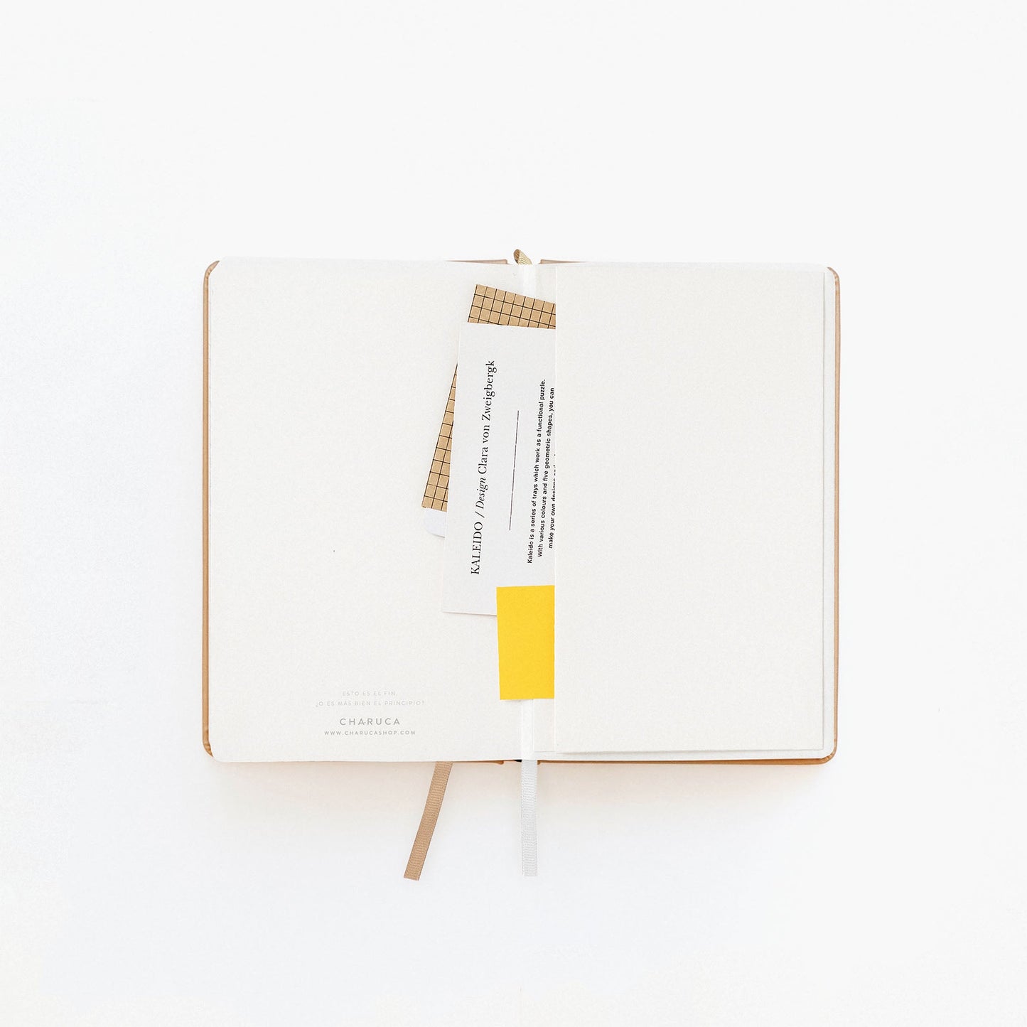 Cuaderno Journal hoja rayas. Latte.