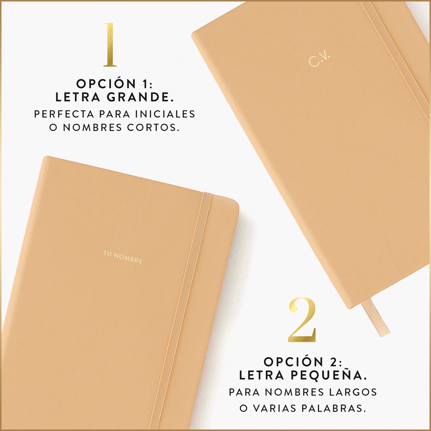 Cuaderno Journal hoja rayas. Latte.