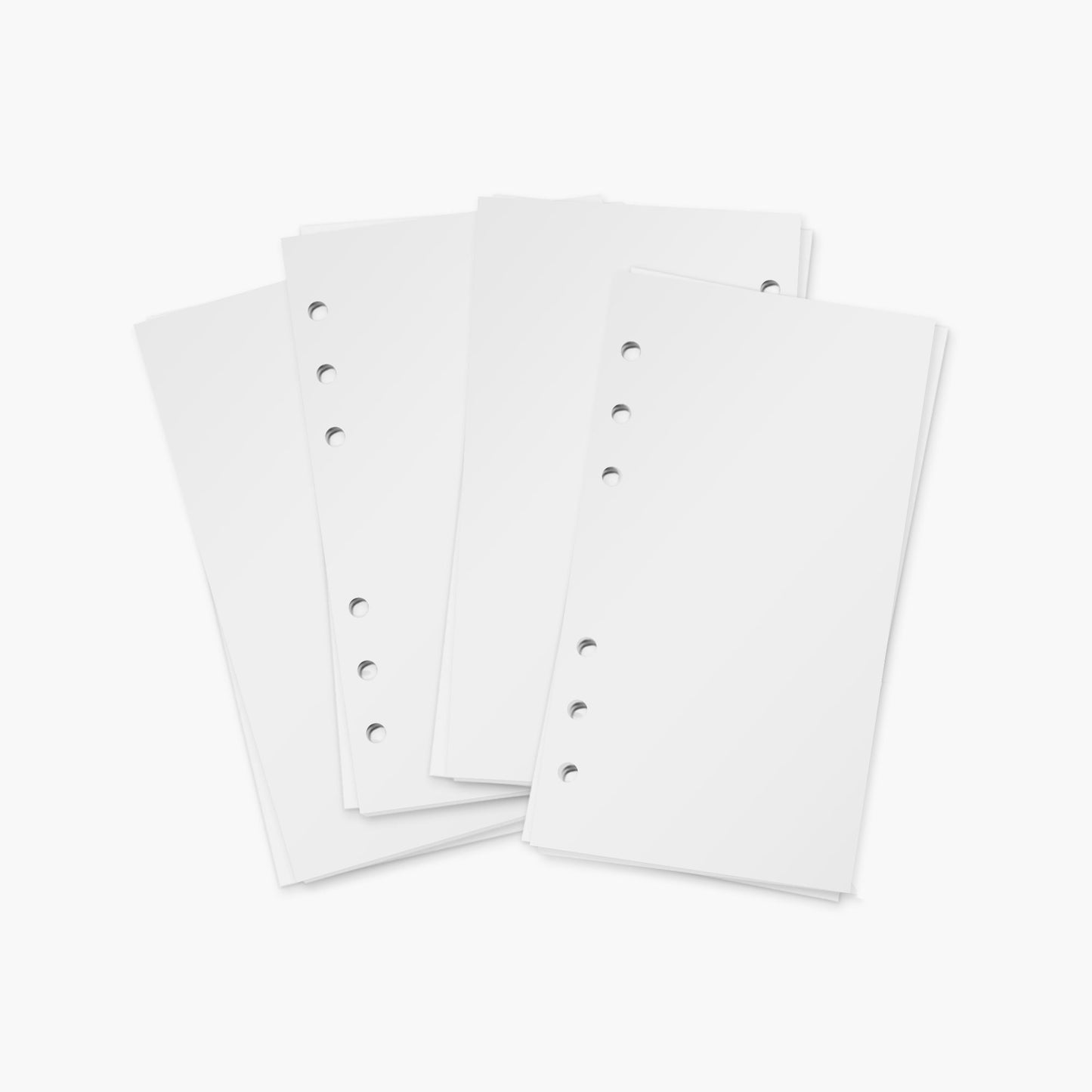 Recambio de hojas blancas para planner A6.