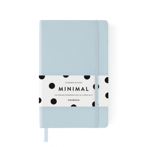 Cuaderno minimal. Azul...