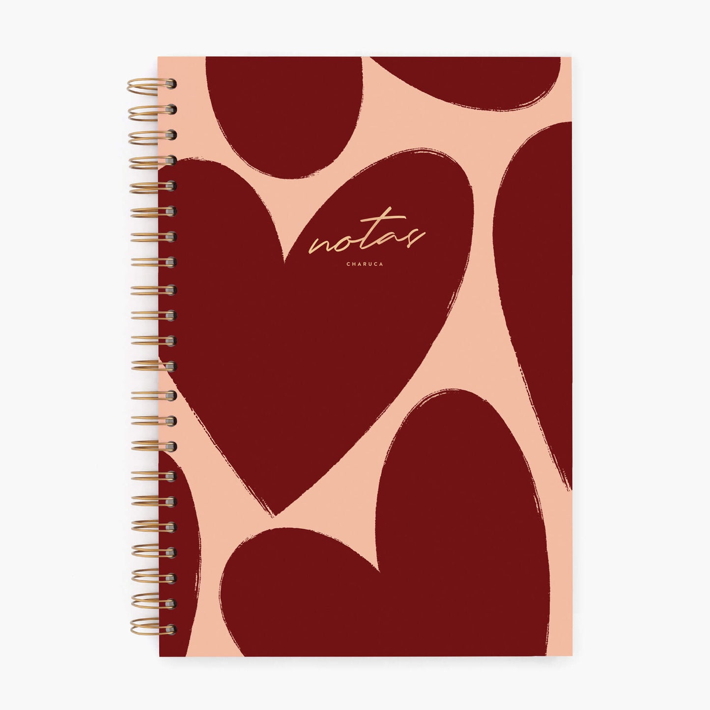 Cuaderno grande. Love in red.