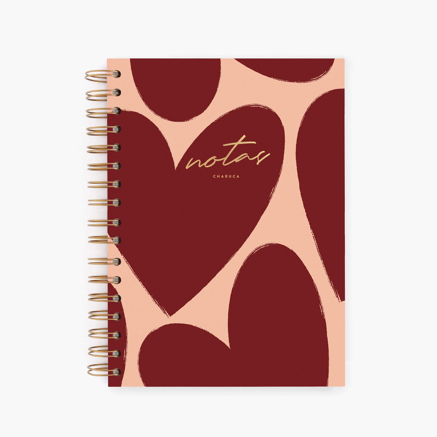 Cuaderno mediano. Love in red.