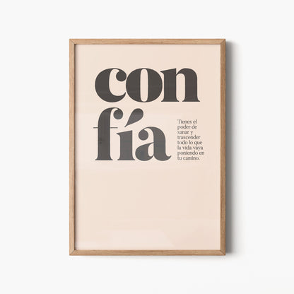 Confía. Póster.