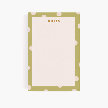 Bloc de notas. Pistacho dream.