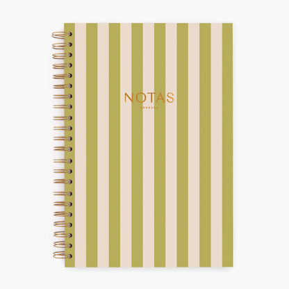 Cuaderno grande. Panamera Pistacho.