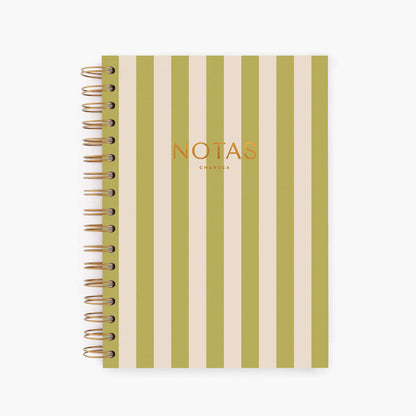 Cuaderno mediano. Panamera Pistacho.