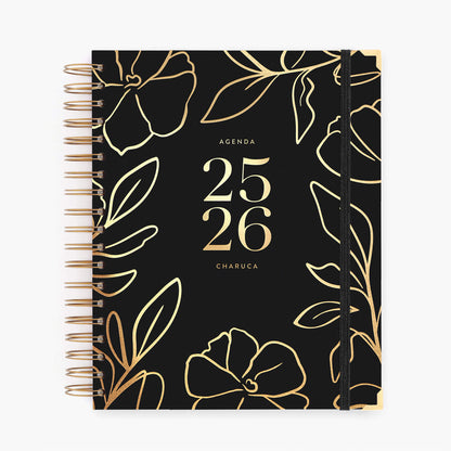 Tara. Agenda diaria 25-26. Black. Grande.