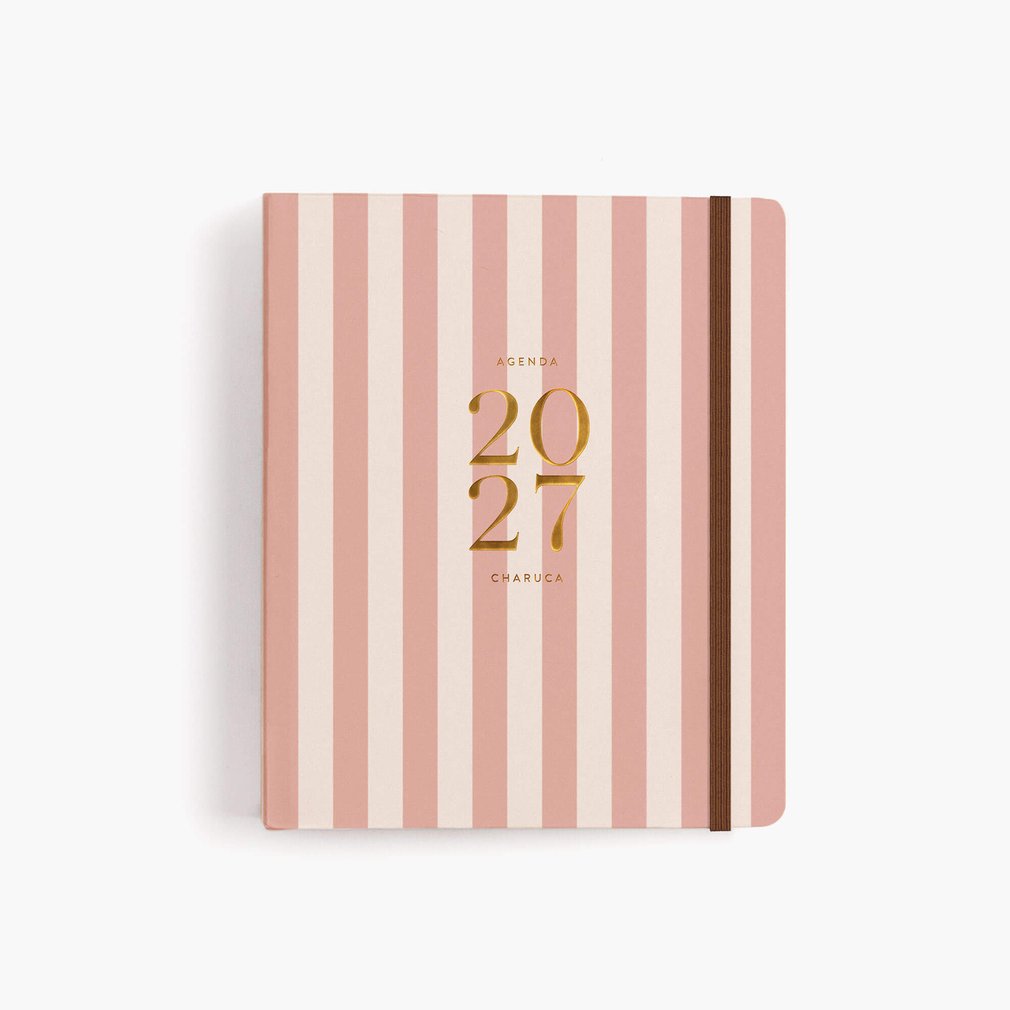 Agenda Semanal 2027. Espiral cubierta. Panamera Pink. Mediana.