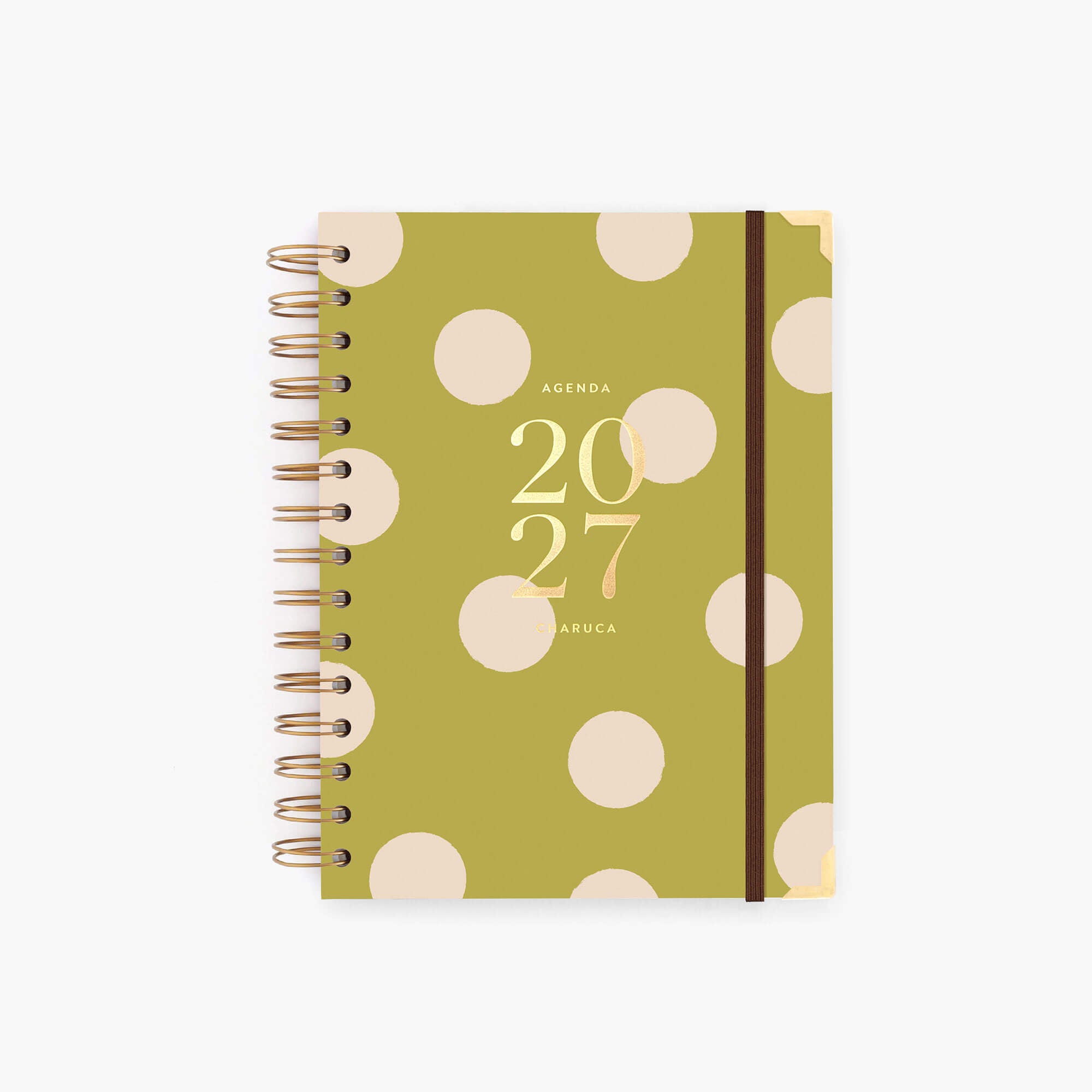 Agenda semanal 2027. Pistacho dream. Mediana