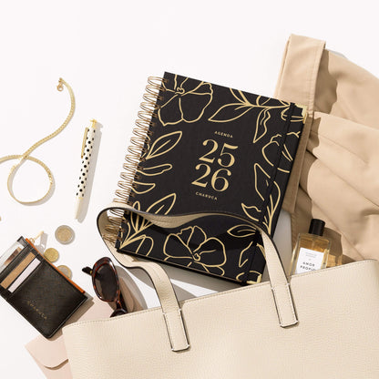 Tara. Agenda diaria 25-26. Black. Grande.