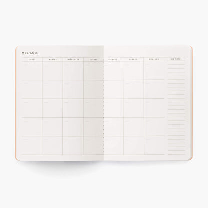 Planes. Planificador mensual ligero. Minimal. Mediano.