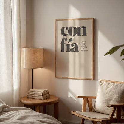Confía. Póster.