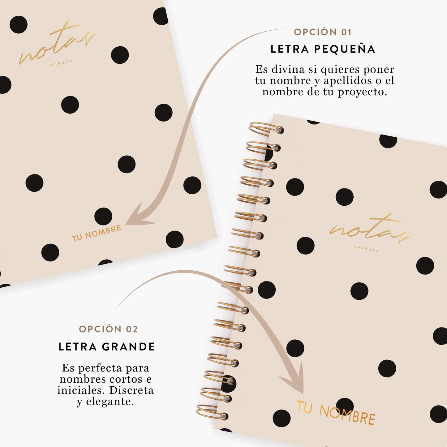 Cuaderno mediano. Minimal.