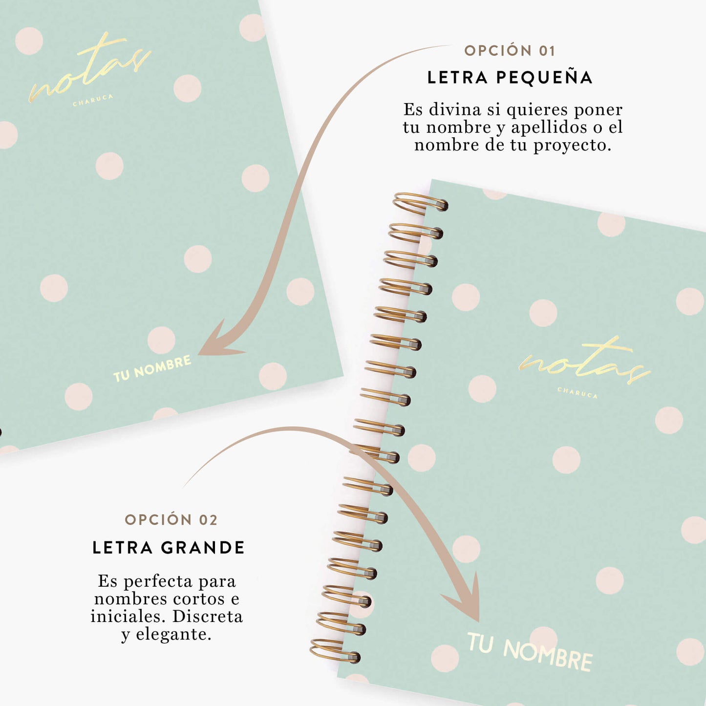 Cuaderno mediano. Mint.