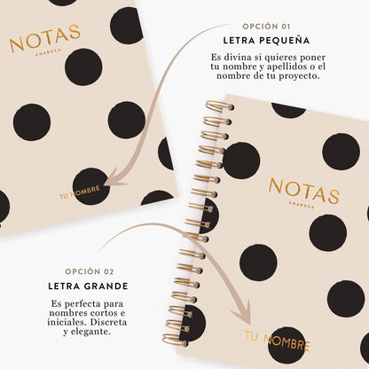 Cuaderno mediano. Minimal.