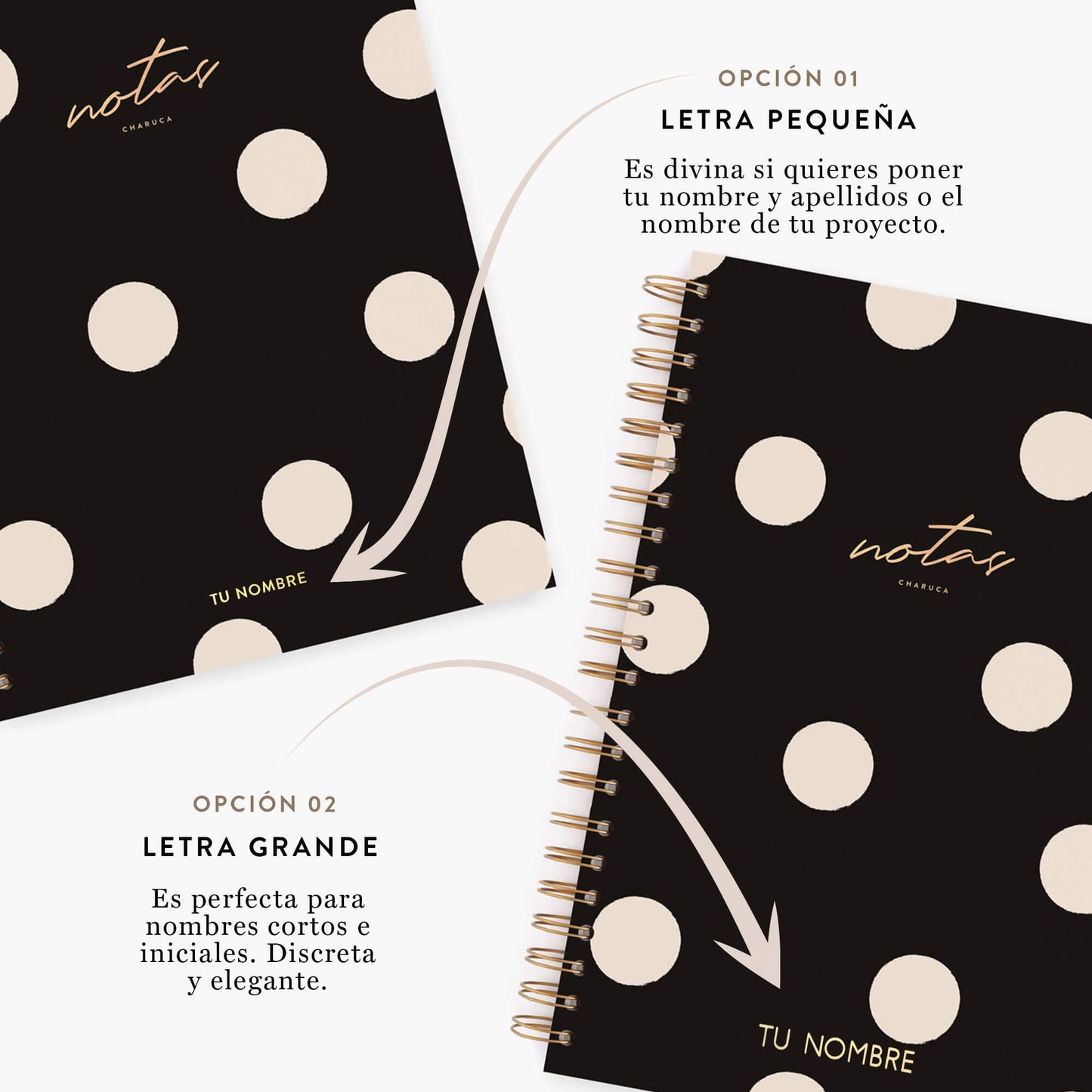 Cuaderno grande. Black.