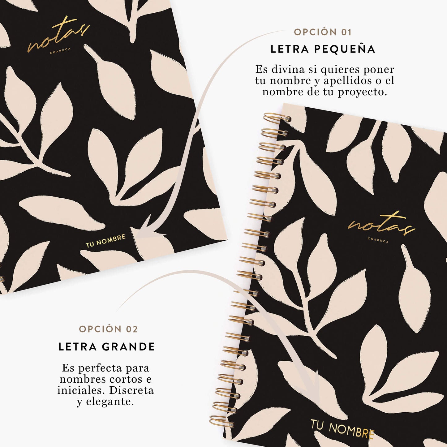 Cuaderno mediano. Botánicals.