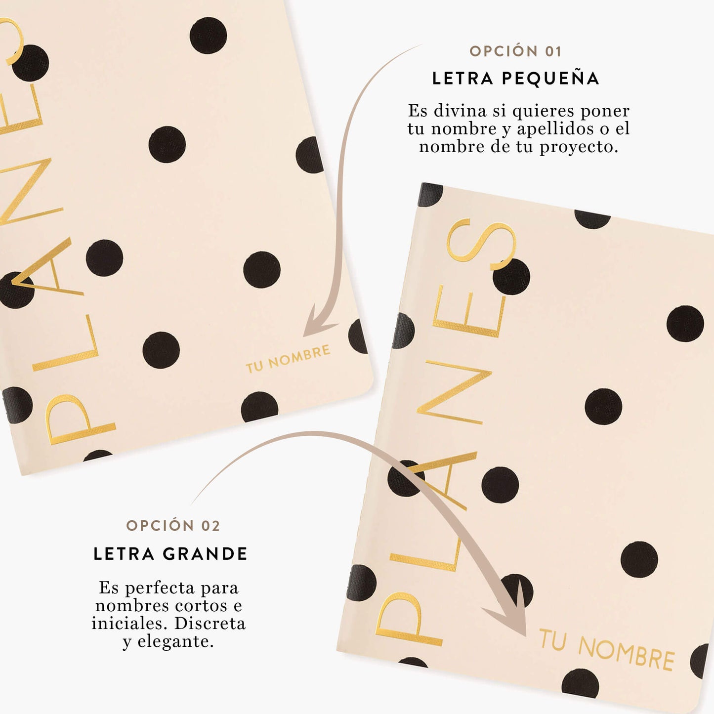 Planes. Planificador mensual ligero. Minimal. Mediano.