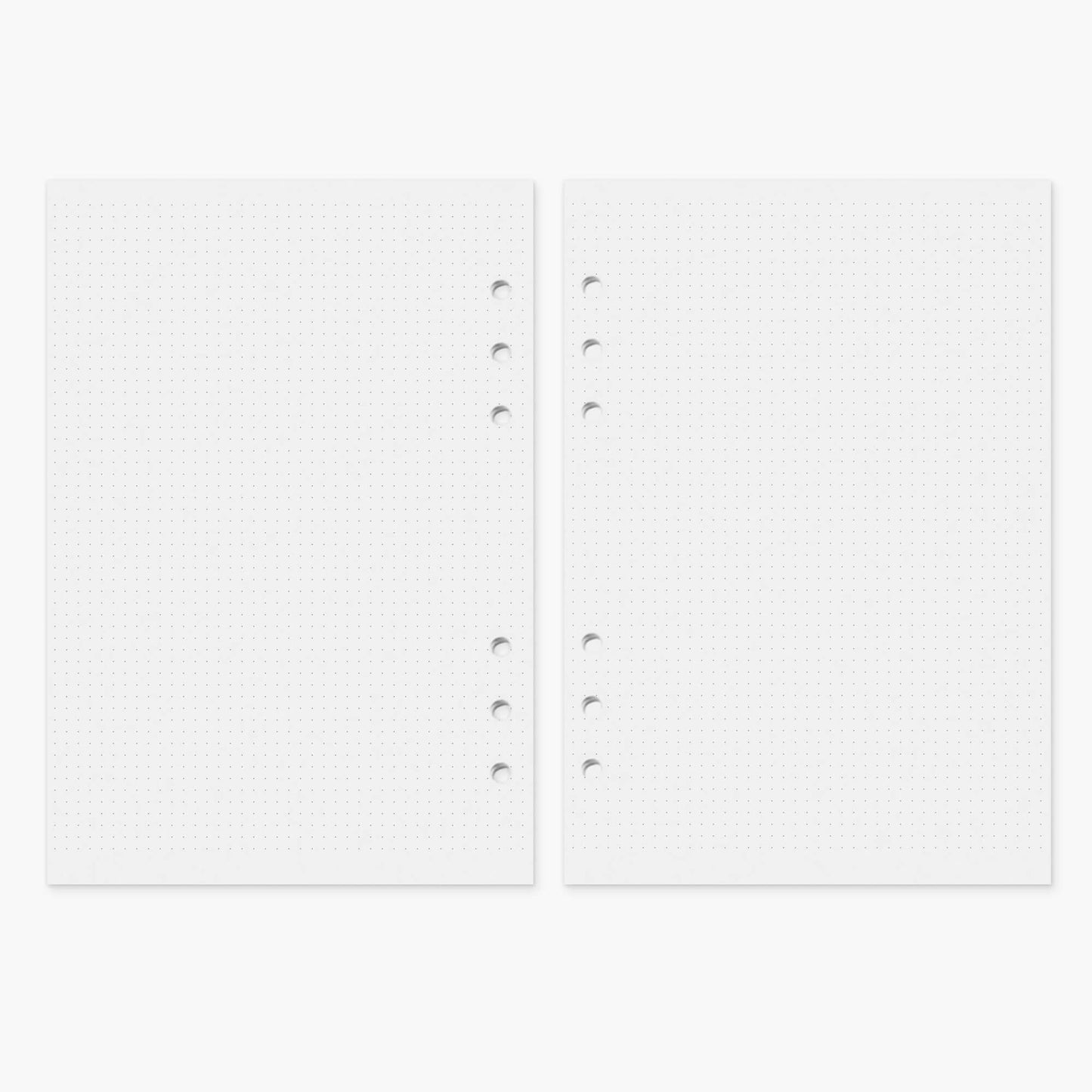 Recambio de hojas de puntos para planner A5.