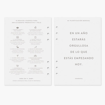 Recambio agenda vista semanal. 2026. A5.