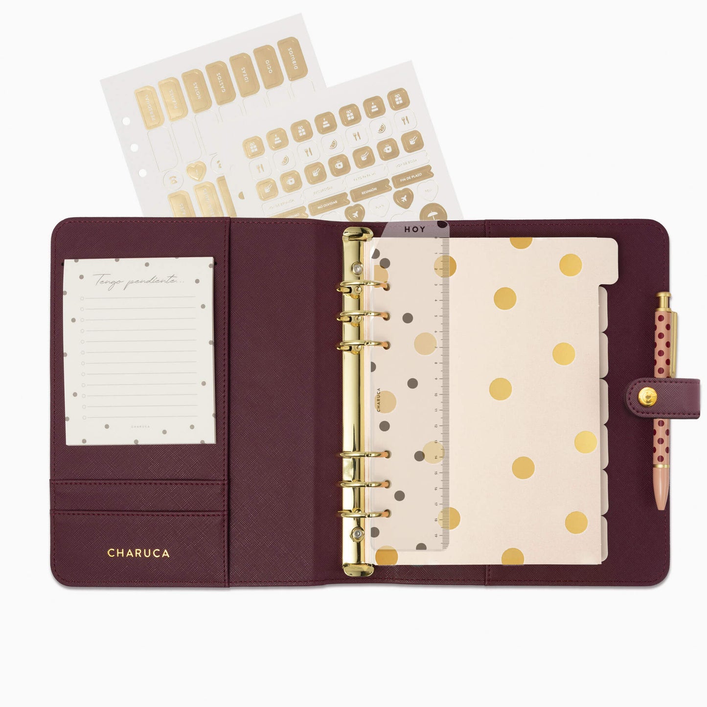 Planner personal A5. Cherry.