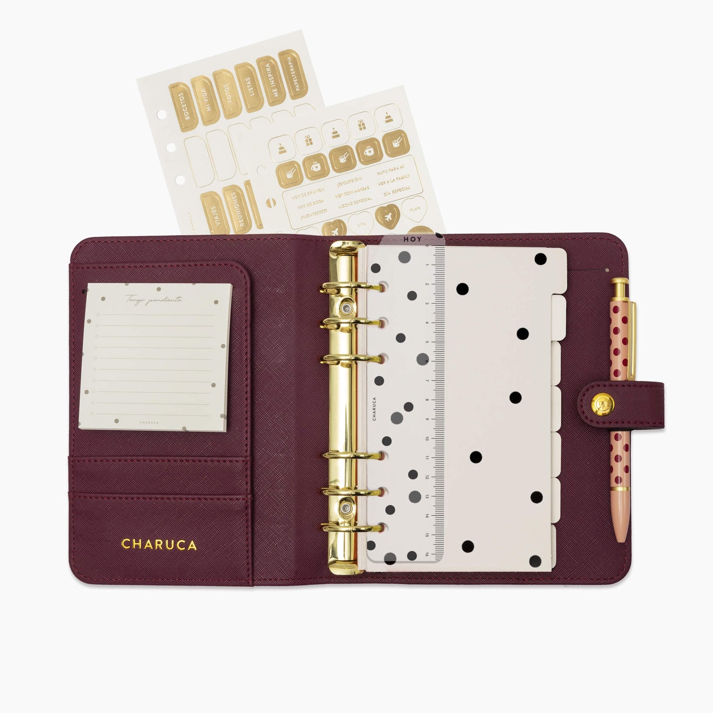 Planner personal A6. Cherry.