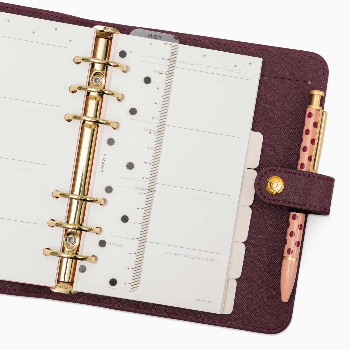 Planner personal A6. Cherry.