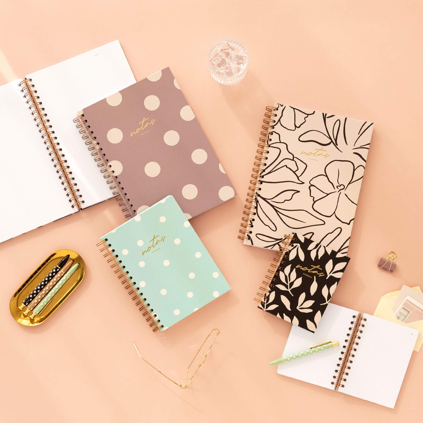Cuaderno mini. Mocca.