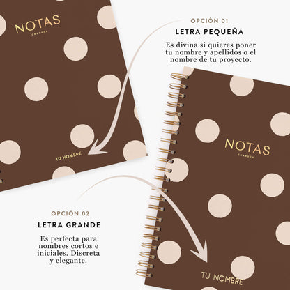 Cuaderno grande. Chocolate love.