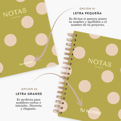 Cuaderno mediano. Pistacho dream.