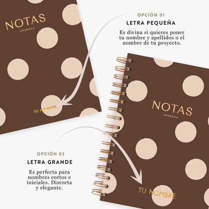 Cuaderno mediano. Chocolate love.