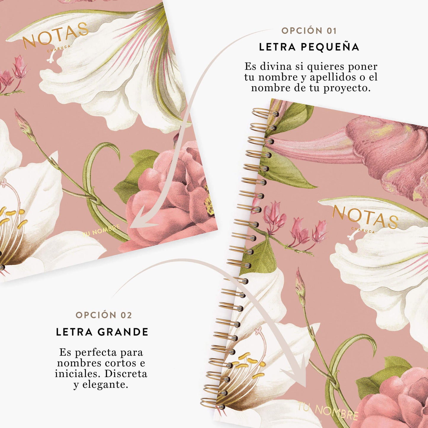 Cuaderno grande. Edén Pink.