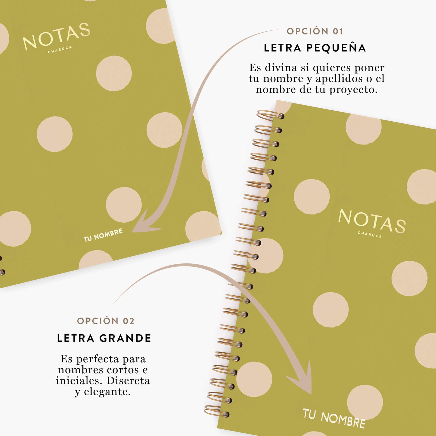 Cuaderno grande. Pistacho dream.