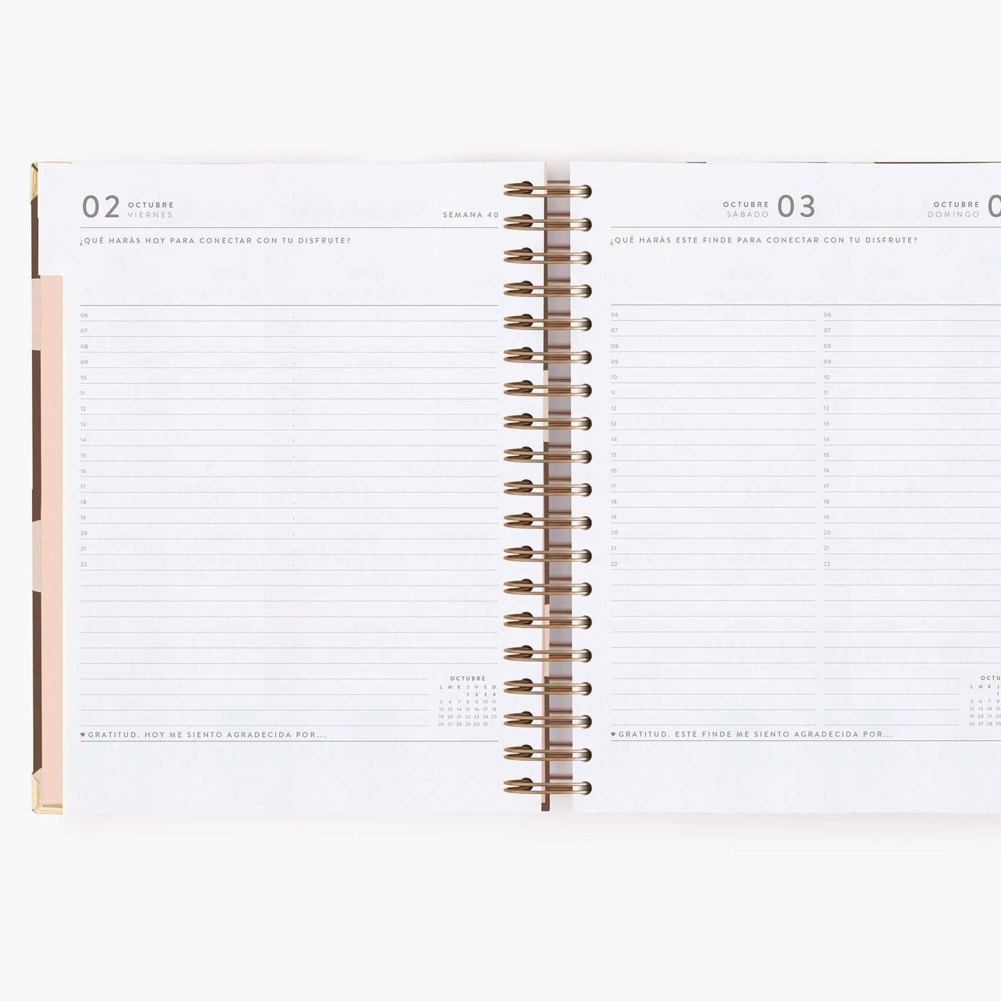 Agenda diaria 26-27. Chocolate love. Grande.