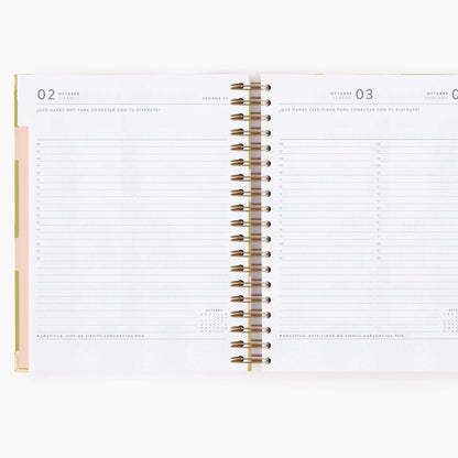 Agenda diaria 26-27. Pistacho dream. Grande.